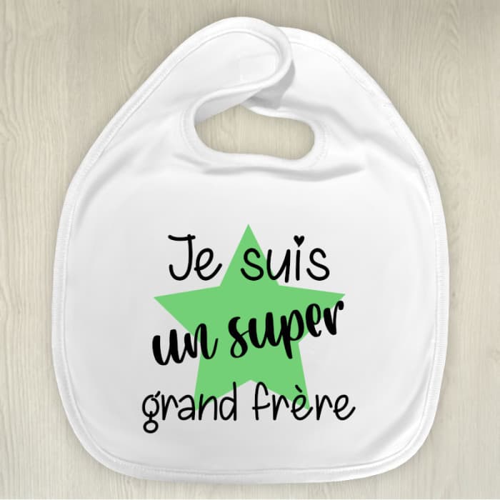 Bavoir personnalisé pour un super grand frère