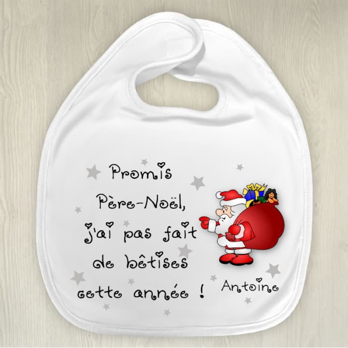 Bavoir personnalisable Père-Noël