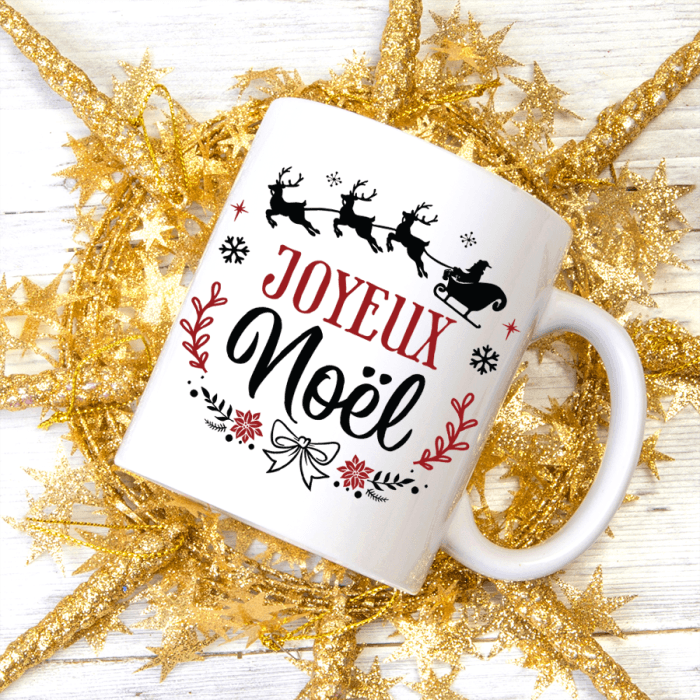 Mug Noël personnalisé traineau