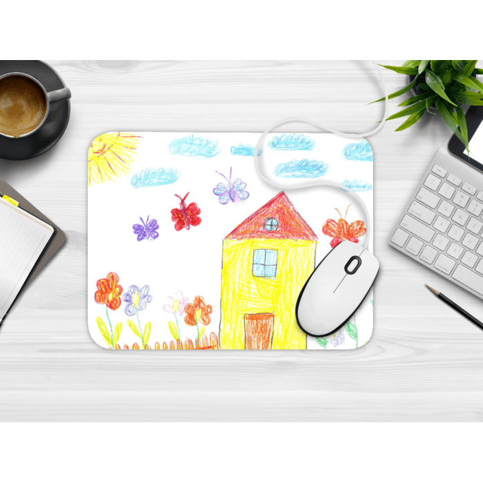 Tapis de souris personnalisé avec le dessin de votre enfant