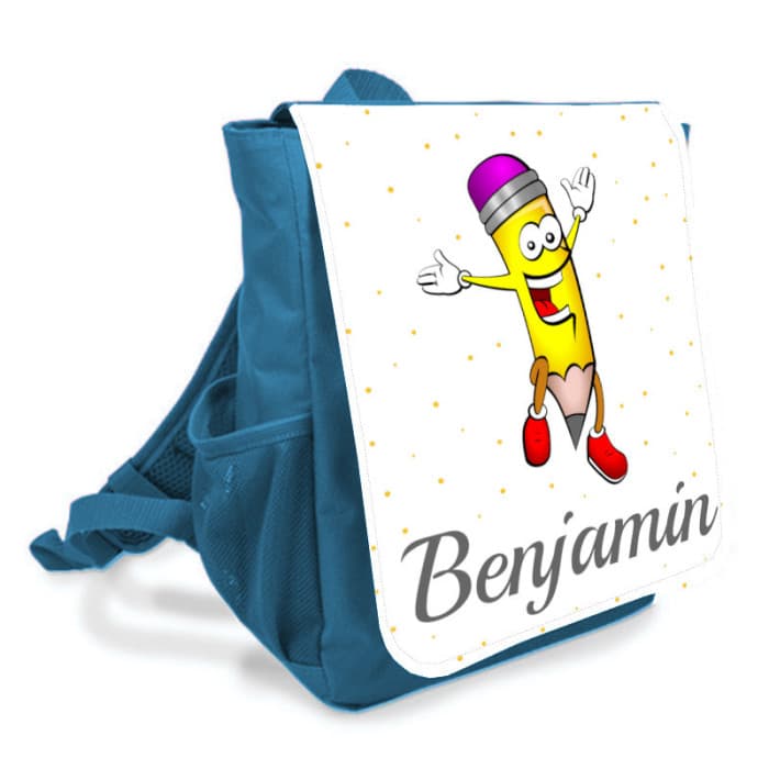 Sac à dos personnalisé enfant modèle crayon