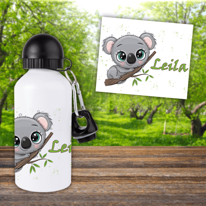 Gourde ou bouteille enfant personnalisée modèle koala