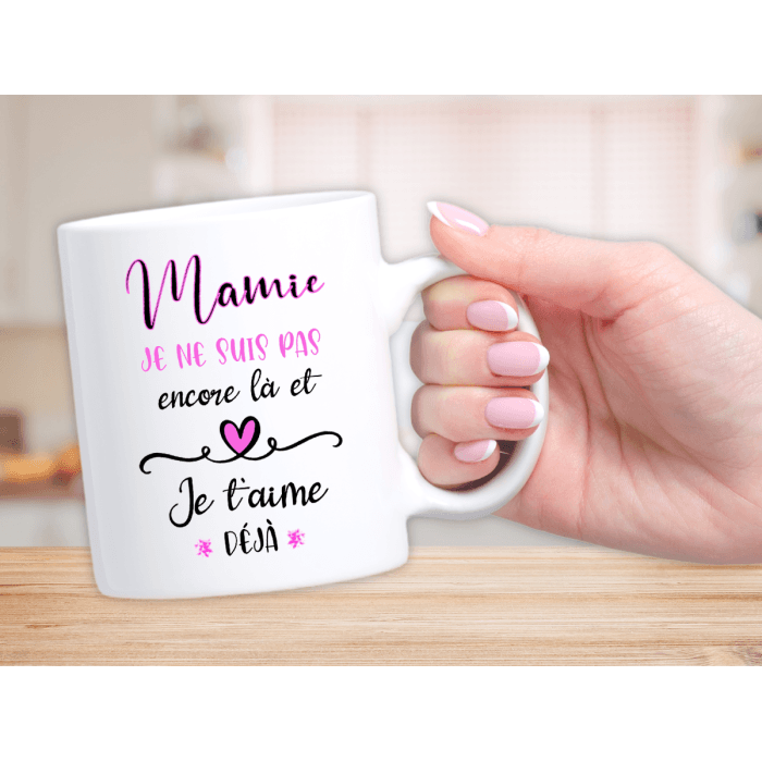 Mug personnalisé pour annonce grossesse future mamie