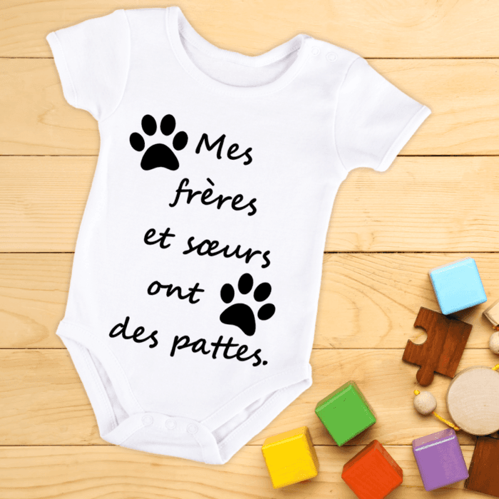 Body bébé ou tee-shirt personnalisé pour les amis des animaux