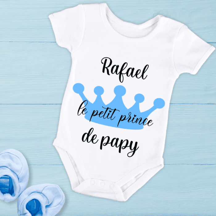 Body bébé ou tee-shirt personnalisable petit prince