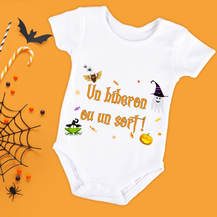 Body bébé ou tee-shirt personnalisé halloween
