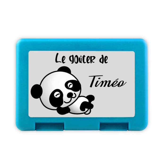 Boîte à goûter personnalisée panda