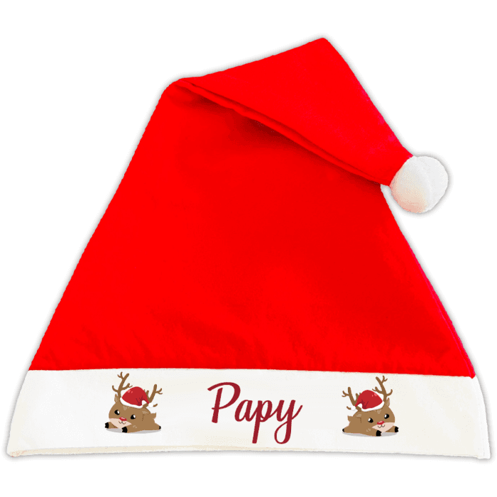 Bonnet de Noël personnalisable renne