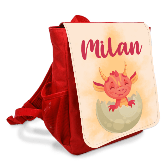 Sac à dos personnalisé enfant modèle dragon