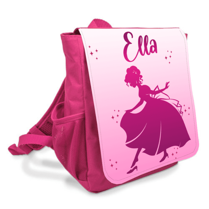 Sac à dos personnalisé enfant modèle Cendrillon