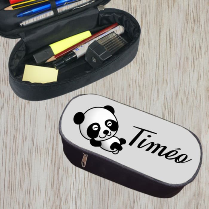 Trousse à crayons personnalisable modèle panda