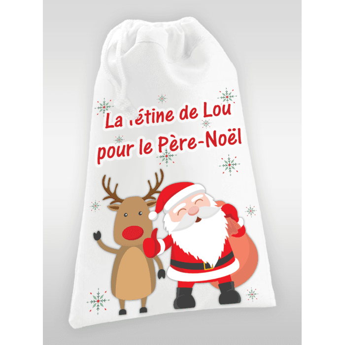 Sac à tétine personnalisé modèle renne