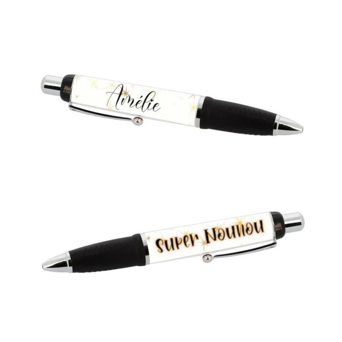 Stylo super nounou personnalisable avec prénom