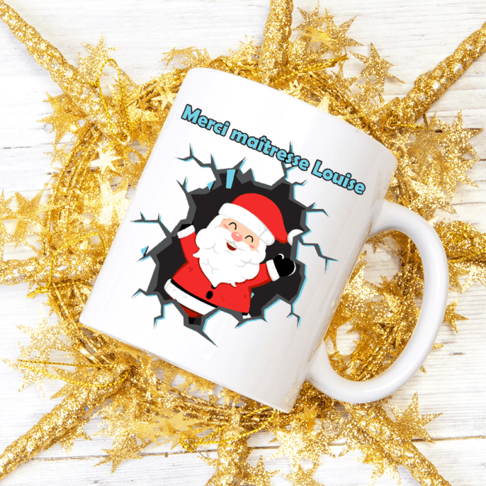 Mug Noël explosion personnalisable modèle père-noël