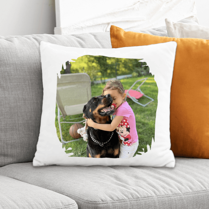 Coussin personnalisable avec votre photo et message
