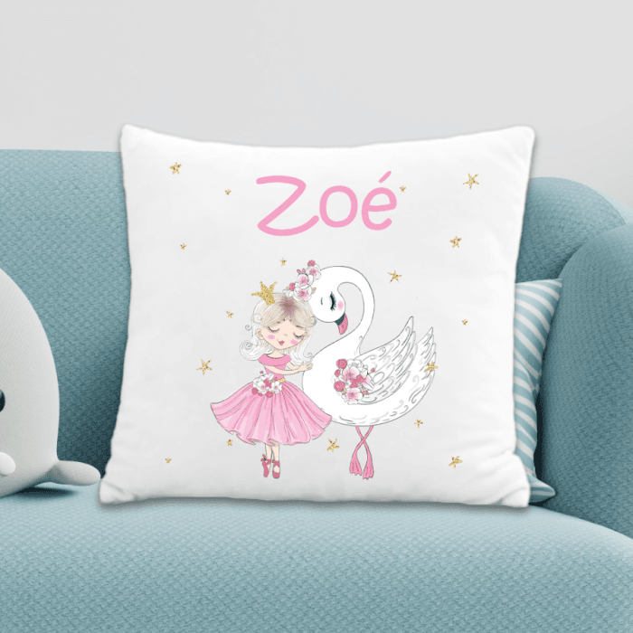 Coussin enfant personnalisé danseuse
