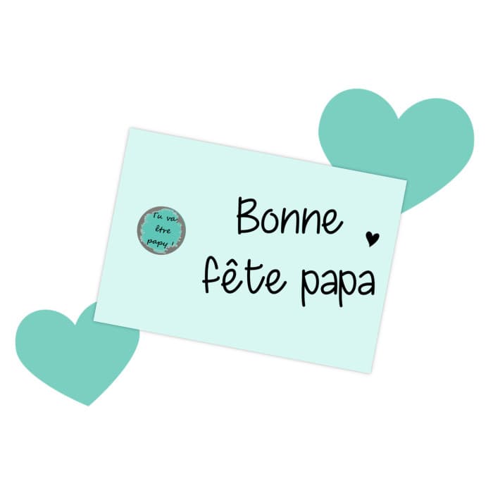 Carte à gratter fête des pères personnalisable