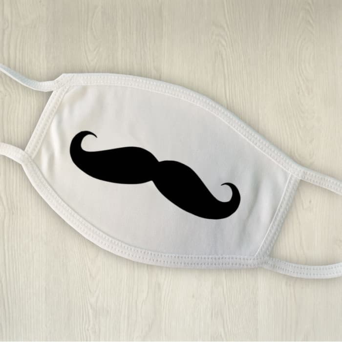 Masque de protection personnalisé moustache