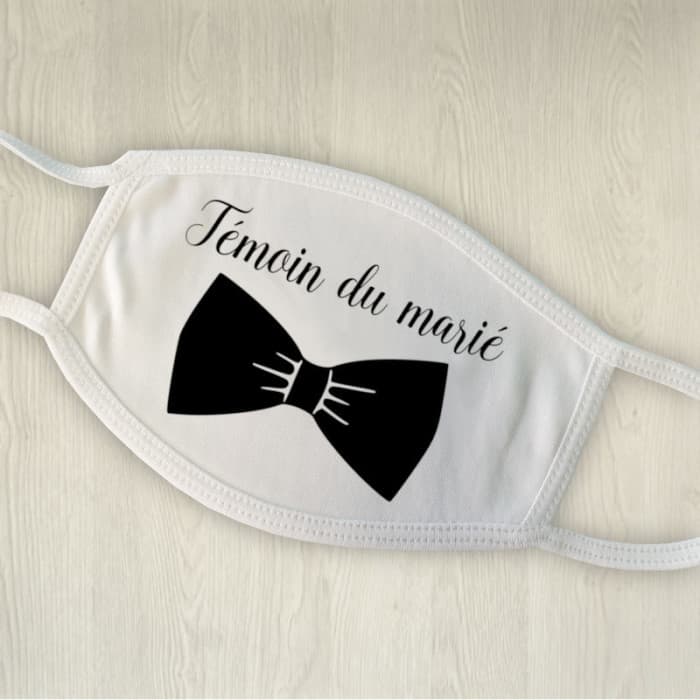 Masque de protection personnalisé pour témoin