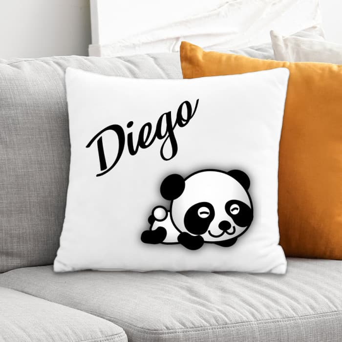 Coussin enfant personnalisé panda
