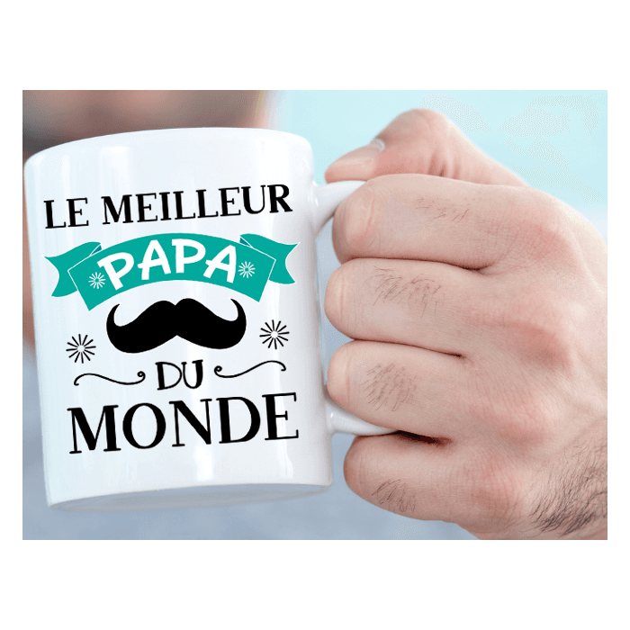 Mug personnalisé meilleur papa du monde