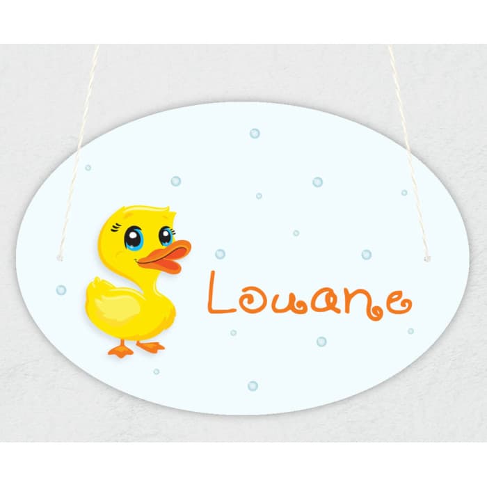 Plaque de porte personnalisable modèle canard
