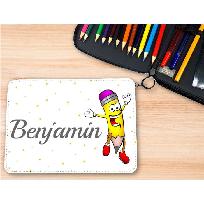 Trousse personnalisable remplie de crayons modèle crayon