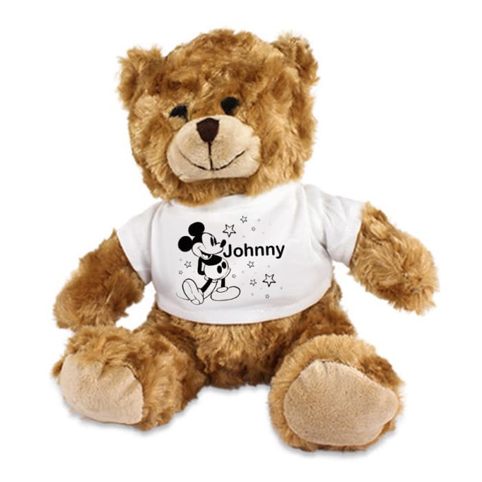 Ourson en peluche personnalisé - Mickey & Prénom
