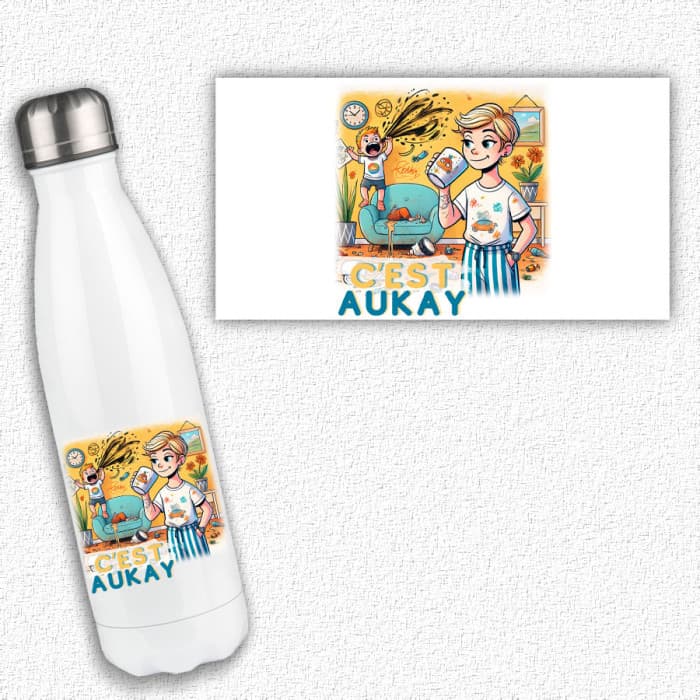 Bouteille Isotherme « C’est Aukay » – Humour et Parodie – Patosh la cloche