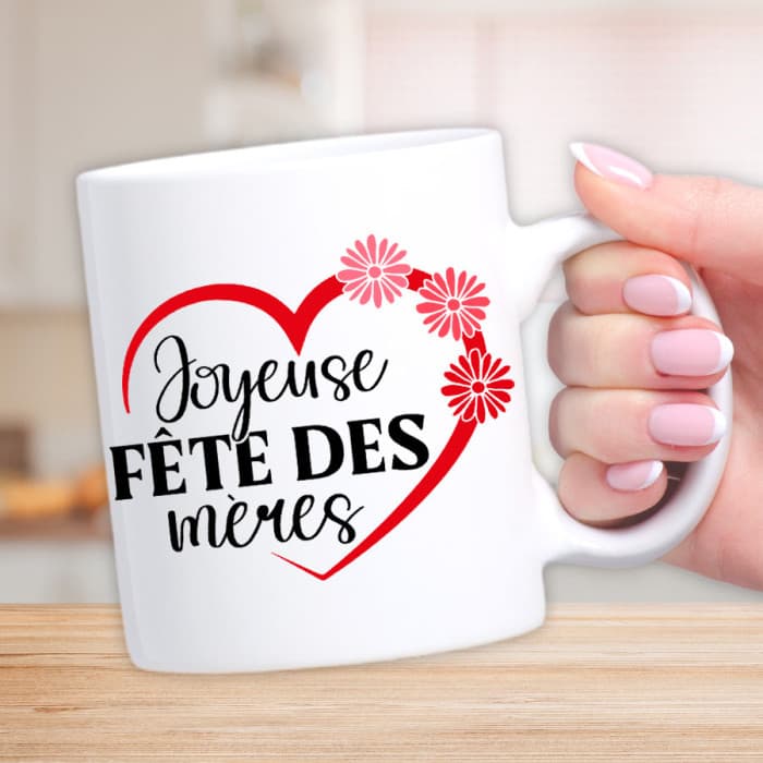 Mug personnalisé joyeuse fête des mères