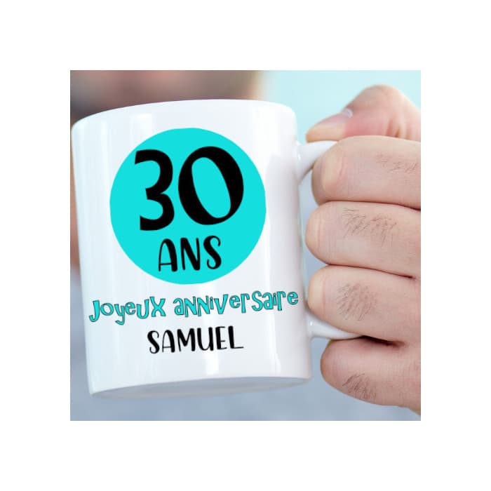 Mug personnalisé anniversaire