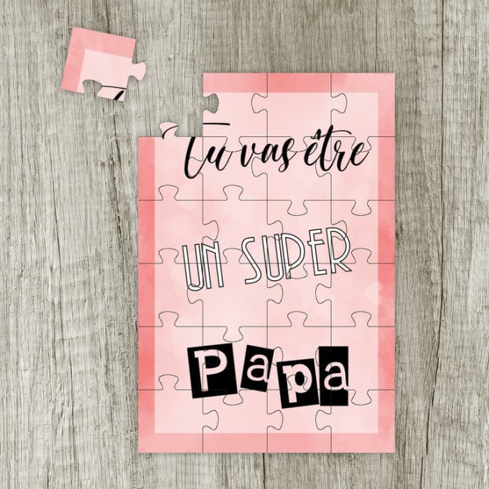 Puzzle annonce grossesse - Tu vas être papa