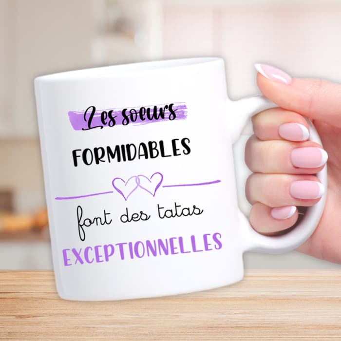Mug Les soeurs formidables font des tatas exceptionnelles