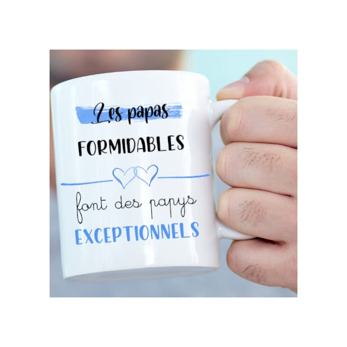 Mug Les papas formidables font des papys exceptionnels
