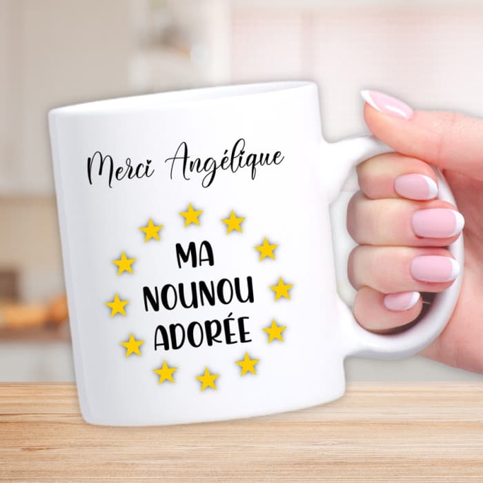 Mug personnalisable pour une super nounou