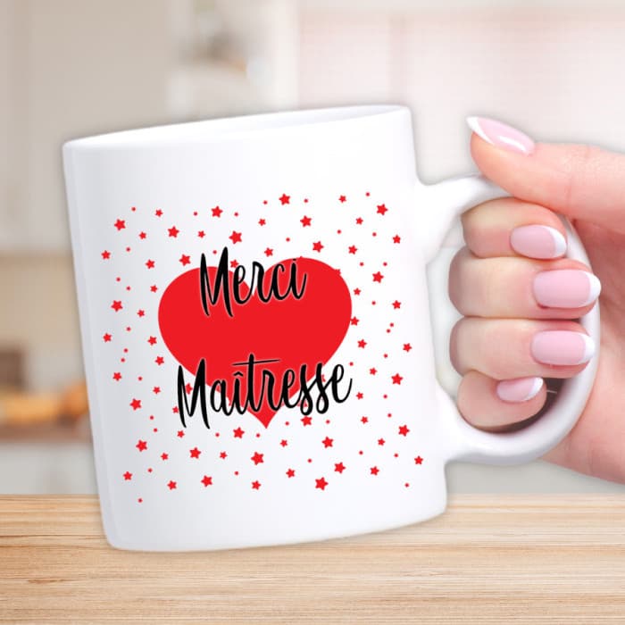 Mug personnalisé pour une merci maîtresse