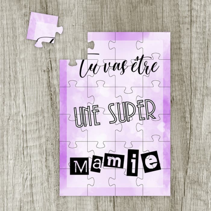 Puzzle annonce grossesse - Tu vas être mamie
