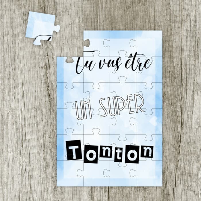 Puzzle annonce grossesse - Tu vas être tonton