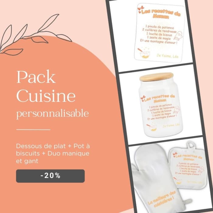 Pack cadeau cuisine (3 pièces) – Les recettes de Maman (-20%)