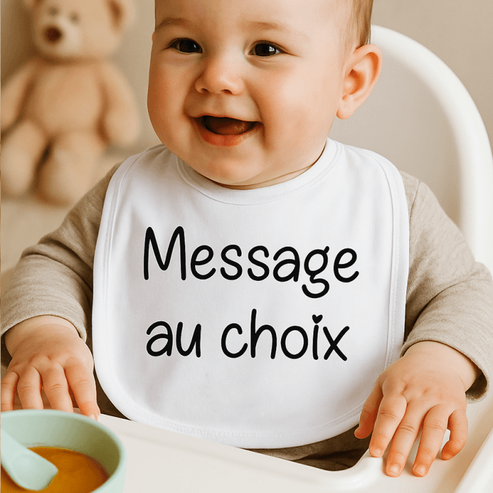 Bavoir personnalisable avec votre message