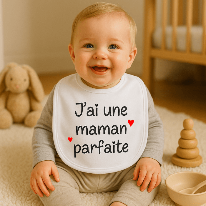 Bavoir personnalisé pour une maman parfaite