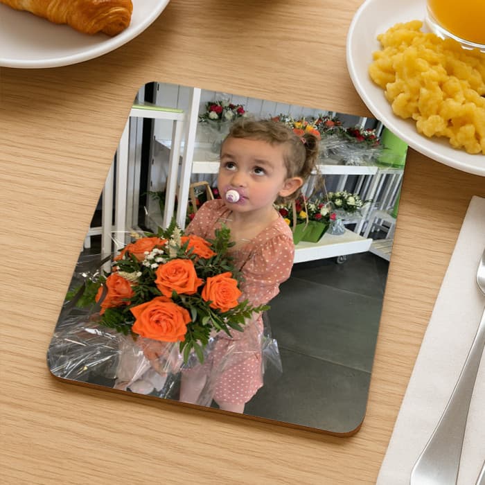 Dessous de plat photo et message personnalisable