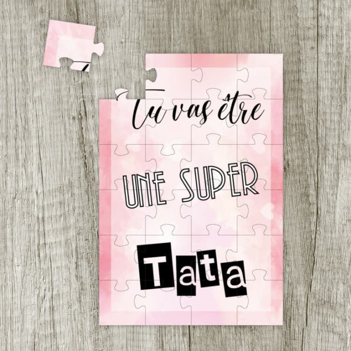 Puzzle annonce grossesse - Tu vas être tata