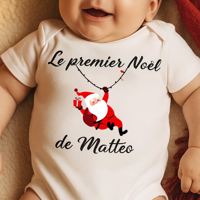 Body bébé ou tee-shirt personnalisable Noël