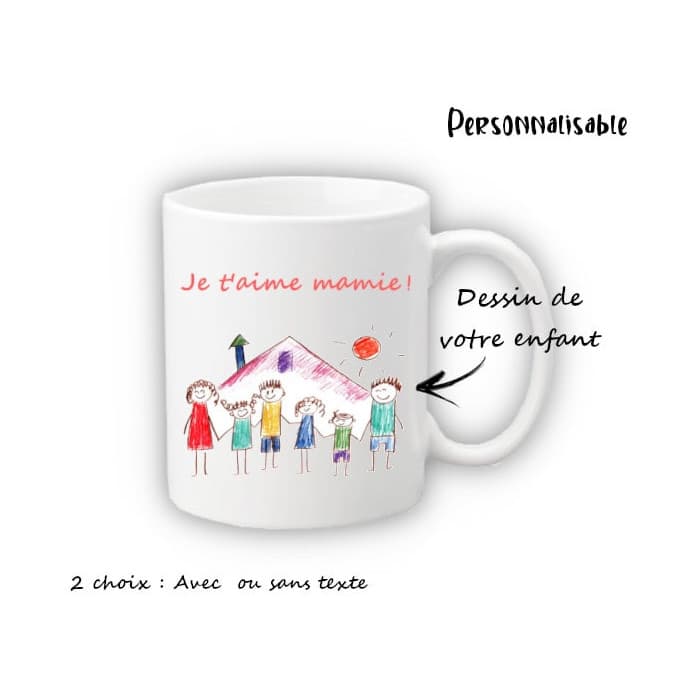 Mug personnalisable avec le dessin de votre enfant