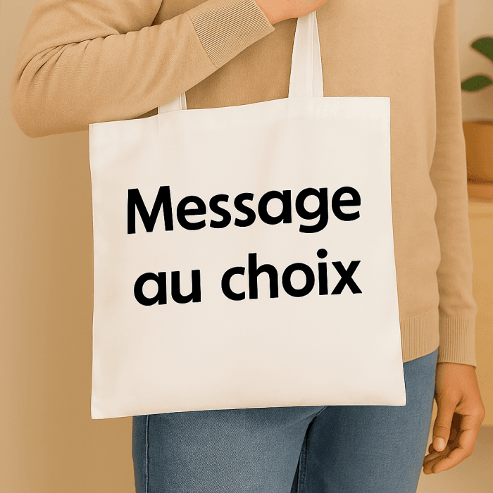 Tote bag personnalisable avec votre message