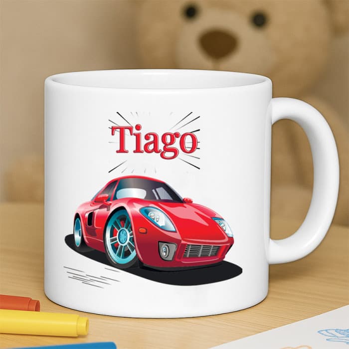 Tasse enfant résistante personnalisée voiture