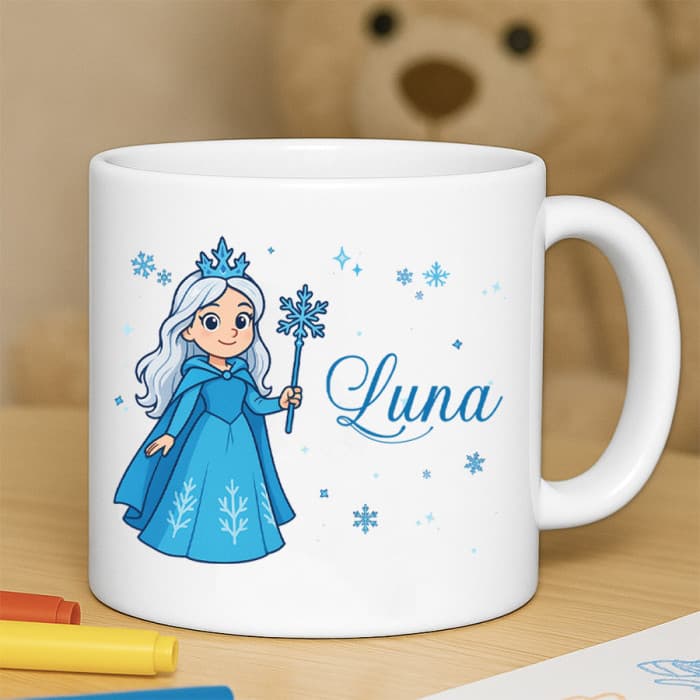 Tasse enfant résistante personnalisée Reine des Neiges