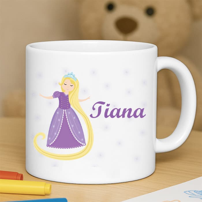 Tasse enfant résistante personnalisée Raiponce