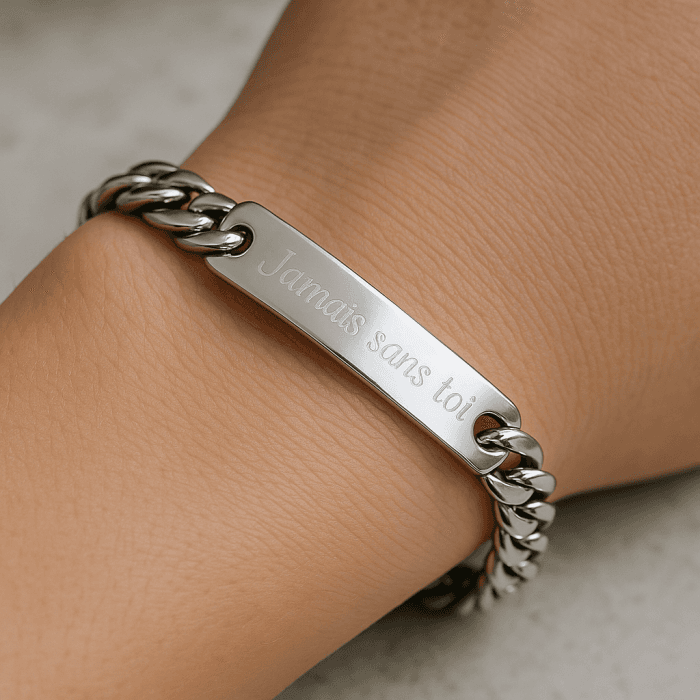Bracelet homme gravé